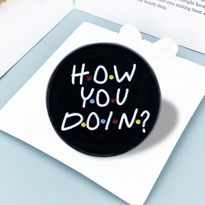 Wholesale Trendy Commemorative Painted Zinc Alloy Cartoon Brooch Pin Fashion Accessory MOQ≥2