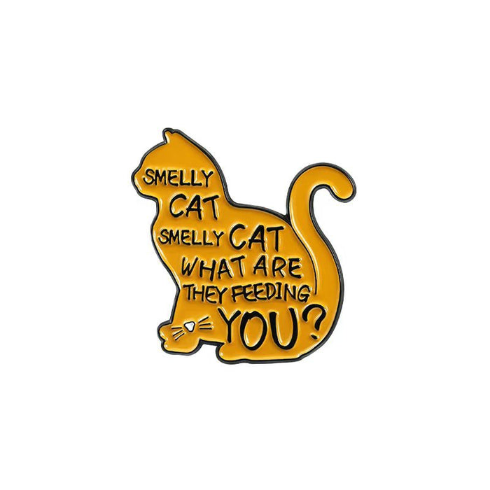Wholesale Modern Cartoon Cat Sofa Letter Brooch Pin Zinc Alloy Casual Fashion Accessory MOQ≥2