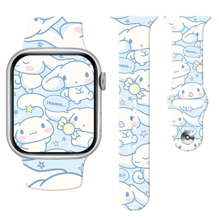 Wholesale Silicone Cartoon Printed Watch Strap JDC-WD-NuoQi011