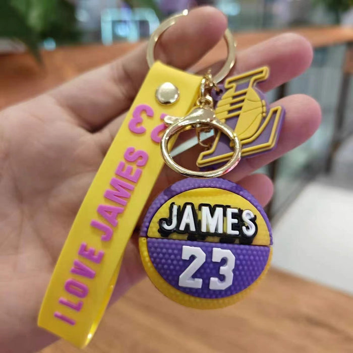 Wholesale 3D silicone basketball shoe keychains