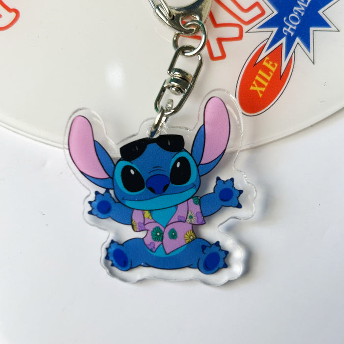 Wholesale Stitch Lilo and Stitch Cute Cartoon Acrylic Keychain JDC-KC-ChuangYin001