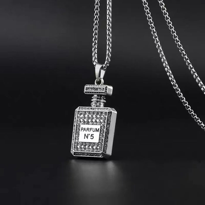 Wholesale S Diamond Bear Alloy Pendant Necklace JDC-NE-DanY006
