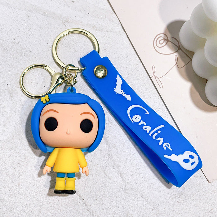 Wholesale Cartoon Doll PVC Keychain JDC-KC-Qiwei004