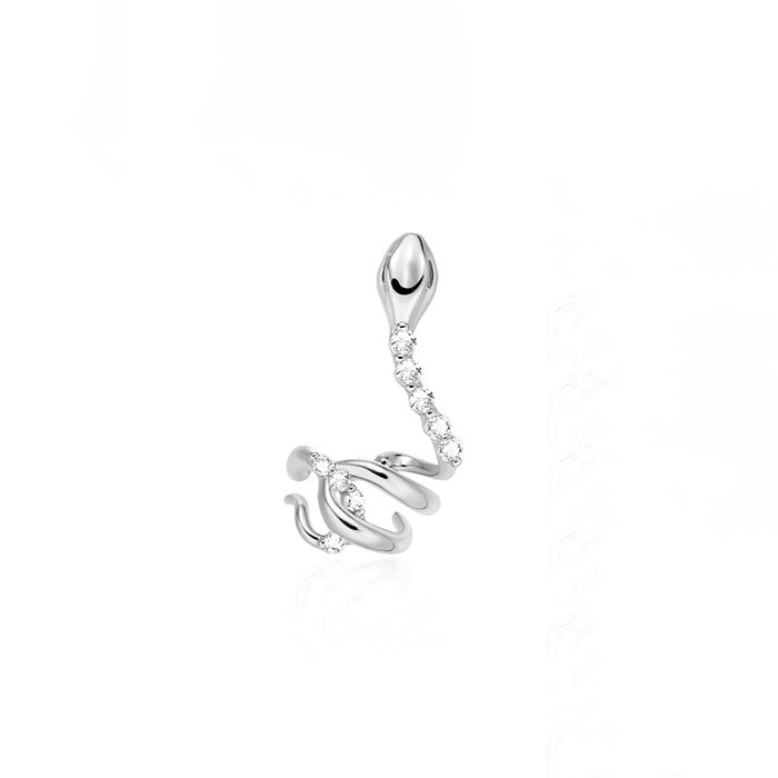 Wholesale Serpentine earrings, small snake earrings, ear bone clip, zircon snake head, ear clasp, no ear hole, ear clip