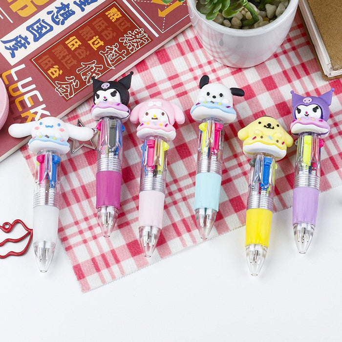 Wholesale Doll Mini Four-color Press Pen (S) JDC-PN-ZhenZ001