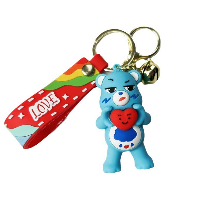 Wholesale PVC Cartoon Love Bear Keychains (F) JDC-KC-Chucheng013