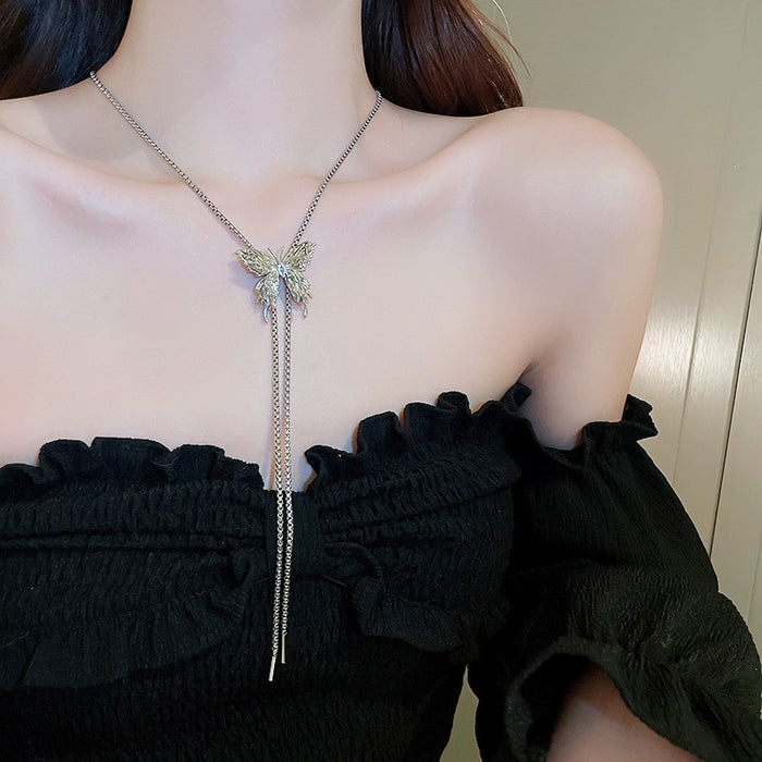 Wholesale Butterfly necklace  waist chain necklace accessories clavicle