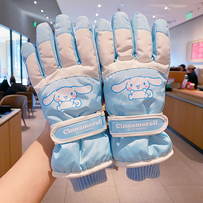 Wholesale Cartoon Windproof and Antifreeze Fleece-Lined Gloves