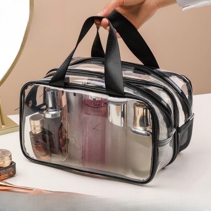 Wholesale Stylish Travel Toiletry Bag Large Capacity Waterproof PVC With Multi Layer Dry Wet Separation Portable For Travel Resale