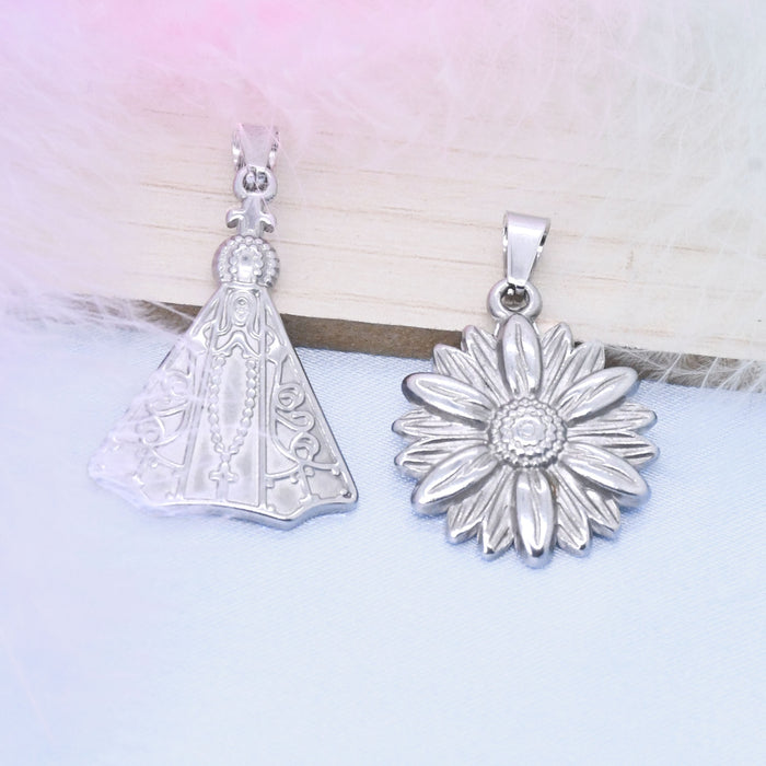 Wholesale Stainless Steel DIY Pendant Accessories JDC-DIY-ShuangN004