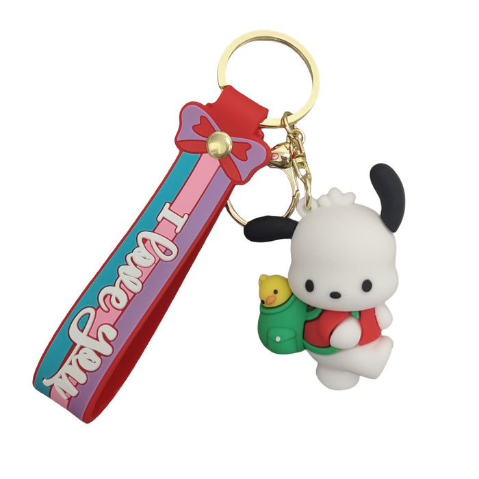 Wholesale Cartoon Silicone Doll Keychain JDC-KC-ZhuoRan033