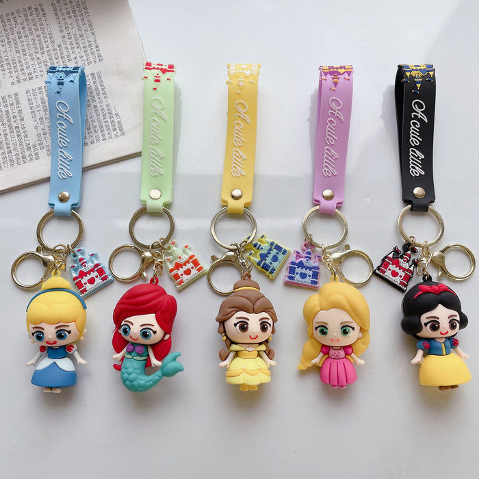 Wholesale Cute Cartoon Three-dimensional Silicone Keychain JDC-KC-JuShu031