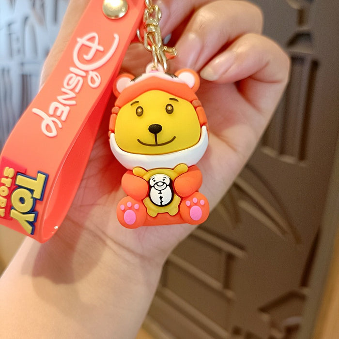 Wholesale Silicone Cartoon Doll Keychain JDC-KC-MingT193