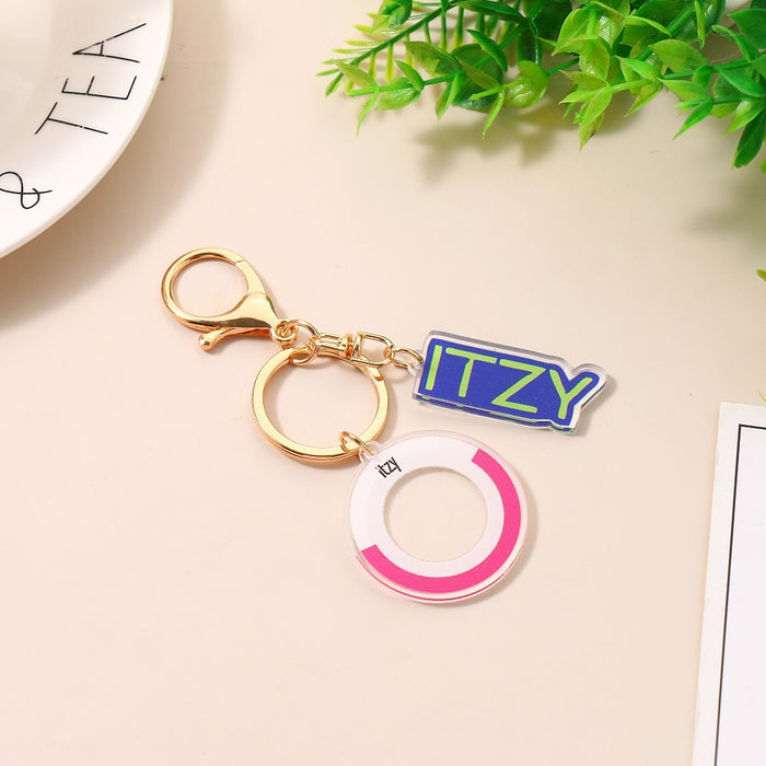 Wholesale Acrylic Support Light Keychain JDC-KC-ZhangX001