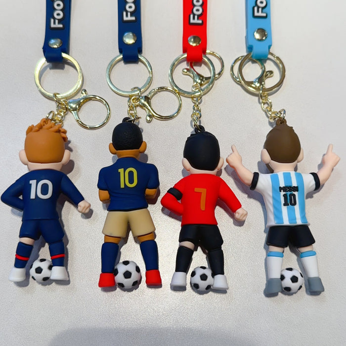 Wholesale Cartoon Football World Cup Star Keychain