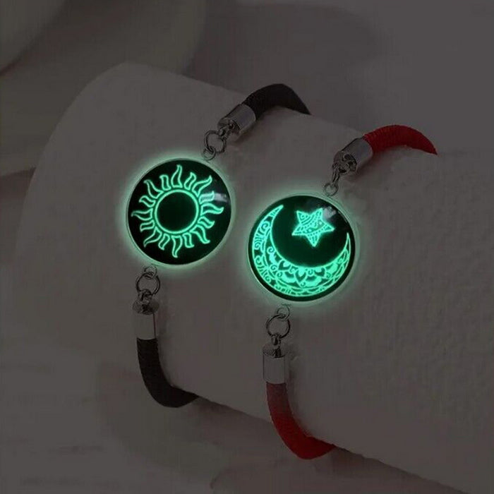 Wholesale sun and moon lovers time couple bracelet