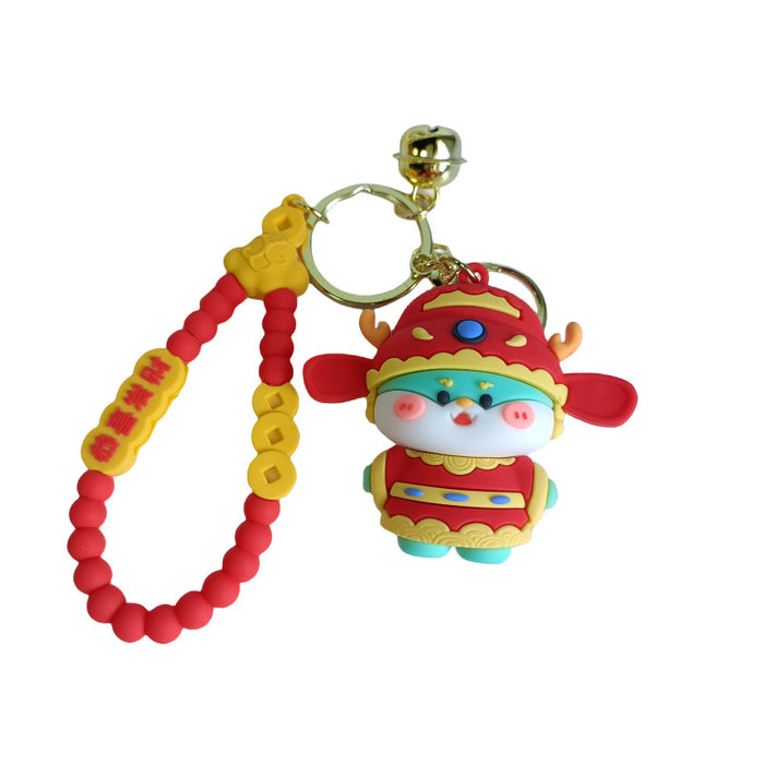 Wholesale Cartoon Silicone Doll Keychain JDC-KC-MingT182