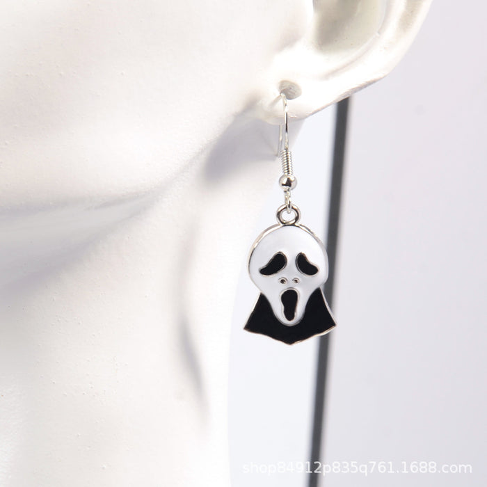 Wholesale New Cute Cartoon  Earrings Metal Ear Hook Distinctive Fun Earrings Jewelry