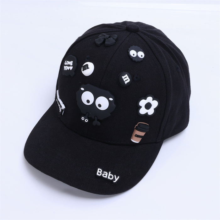 Wholesale Cute Baby Baseball Cap Coal Ball Design Fashion Hip Hop Hat For Kids Boys Girls