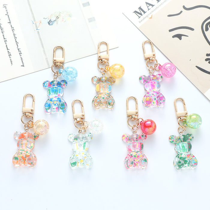 Wholesale  Soft and Cute  Keychain Pendant  Crystal Pearl  Bag Pendant