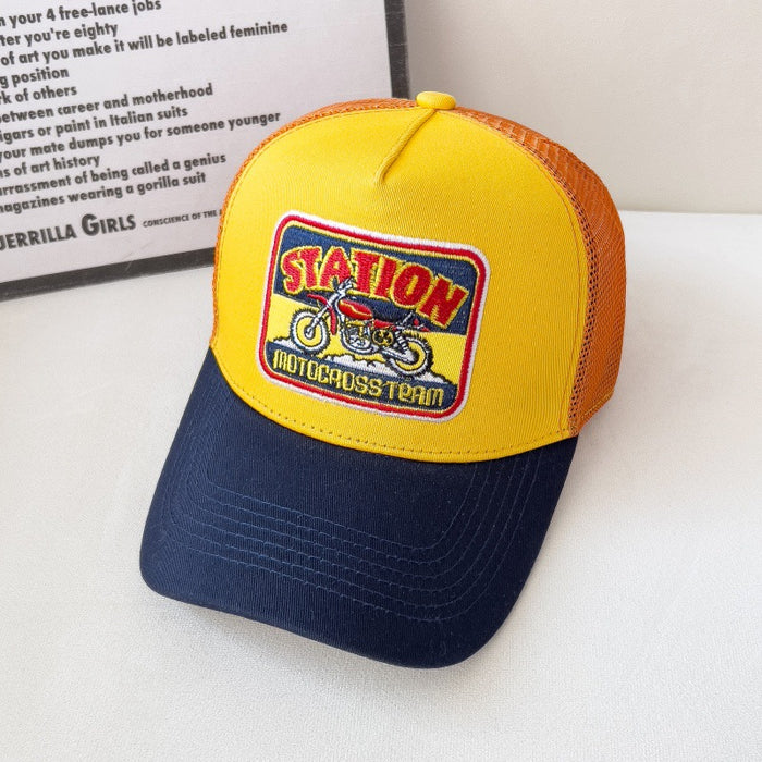 Wholesale Baseball Cap Hip-Hop Mesh Breathable Large Brim Peaked Cap for Adults