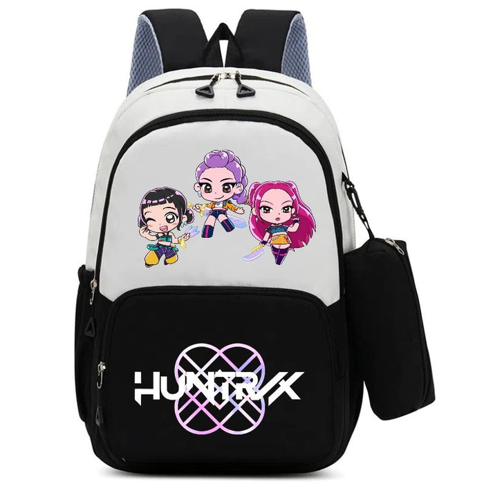 Wholesale Kpop Cartoon Print Two-Piece Backpack Set