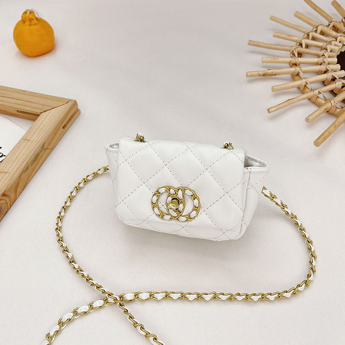 Wholesale PU Style Princess Coin Purse Rhombus Chain Small Square Bag JDC-SD-YuanDuo076