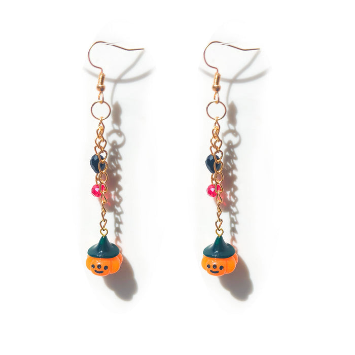 Wholesale Retro  Earrings  Pumpkin Witch Acrylic Earrings Personalized Coffin Cut Out