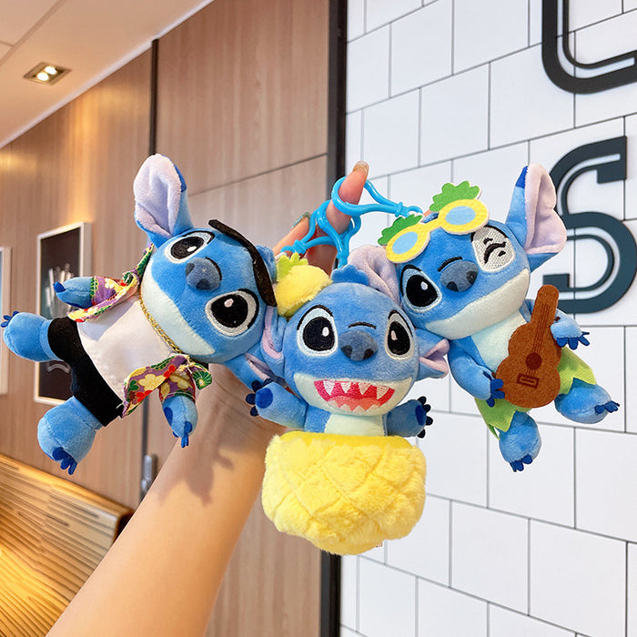 Wholesale plush pendant doll doll wholesale net red doll cartoon keychain plush toy network card