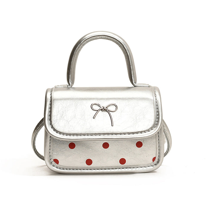 Wholesale Children's Bag Wave Point Handbag Bow Mini Parent Child Crossbody Bag Mouth Red Envelope