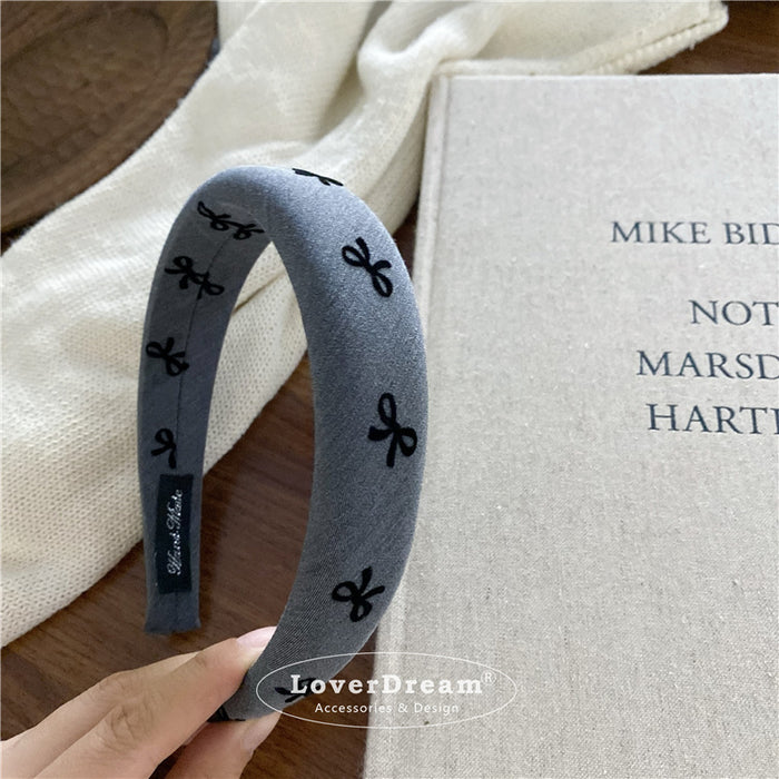 Wholesale Wave Point Love Bow Hair Hoop Fashion Headband Versatile Headwear Hair Accessories