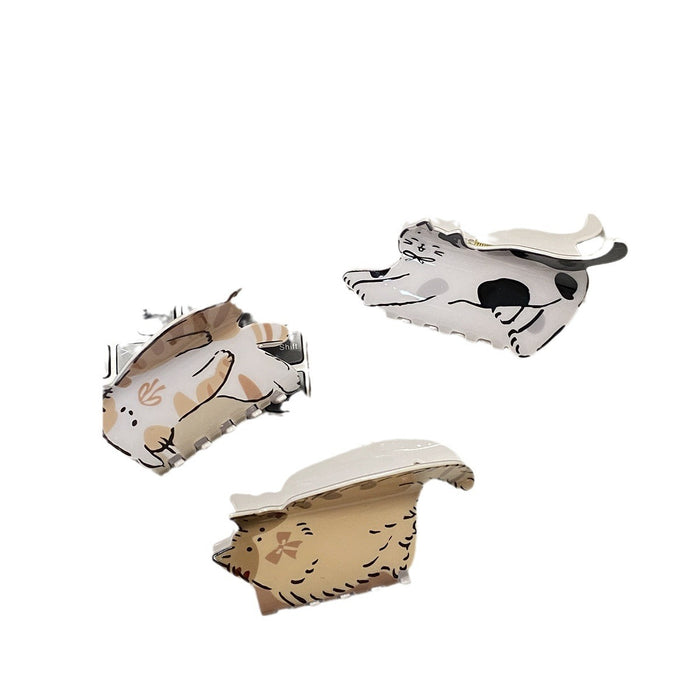 Wholesale Dalmatian Grab Clip cartoon Printed   Shark Clip