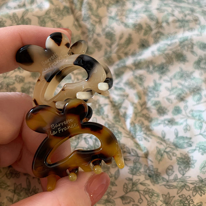 Wholesale Golden Label Rabbit Hairband Hair Grab Cute Small Grab Clip Hairclip Top Clip Side Clip