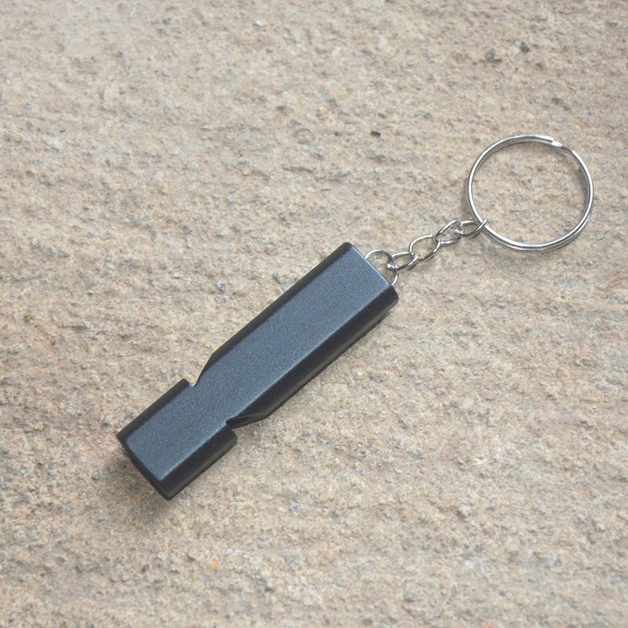 Wholesale Aluminum Alloy Double Tube Whistle Keychain JDC-KC-KB002