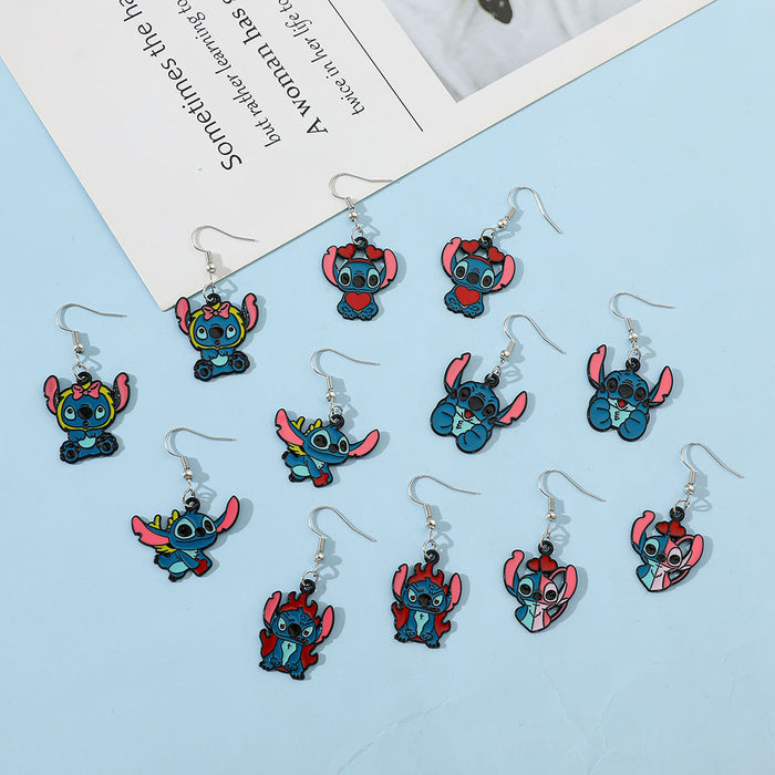 Wholesale Cartoon Cute Alloy Earrings JDC-ES-ShaoH008