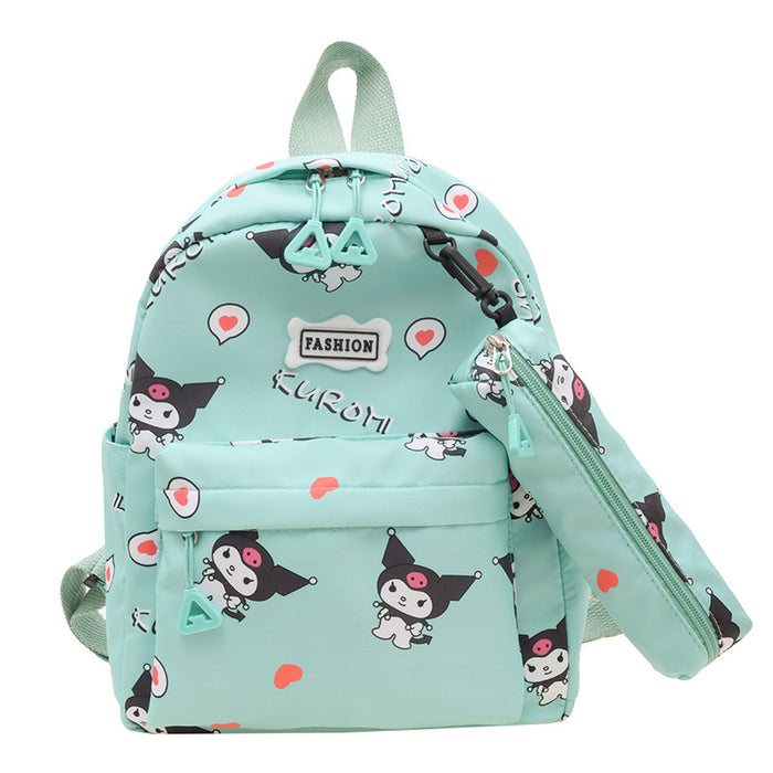 Wholesale Cartoon printed backpack, cute casual graffiti pencil case, small backpack