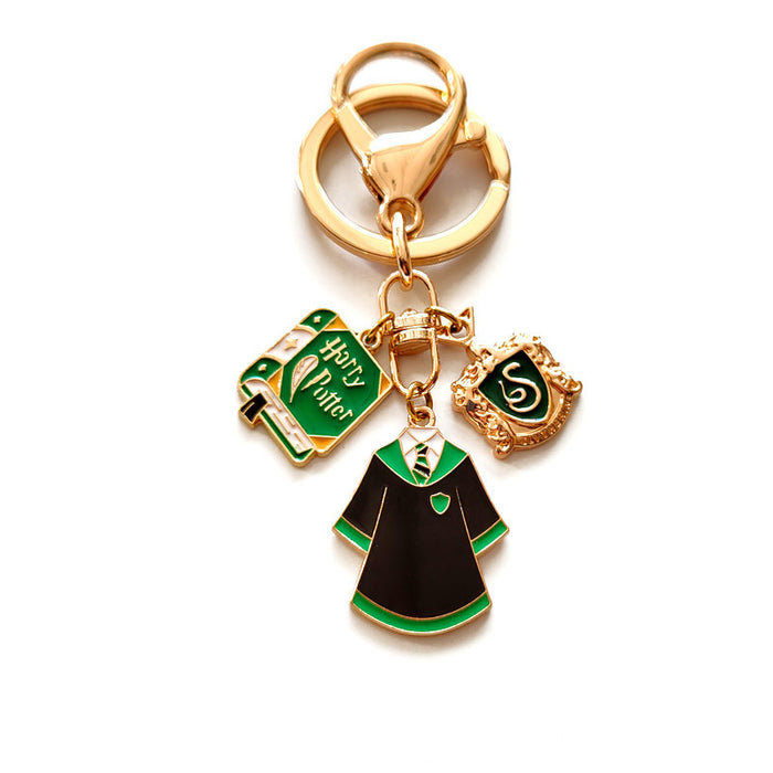 Wholesale Cartoon logo badge metal keychain