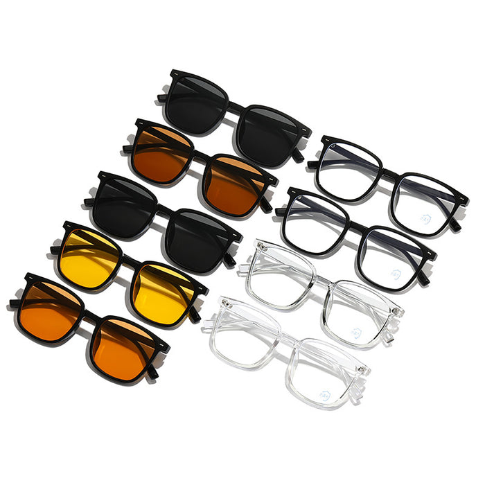 Wholesale Anti blue light sunglasses with flat frame and large frame