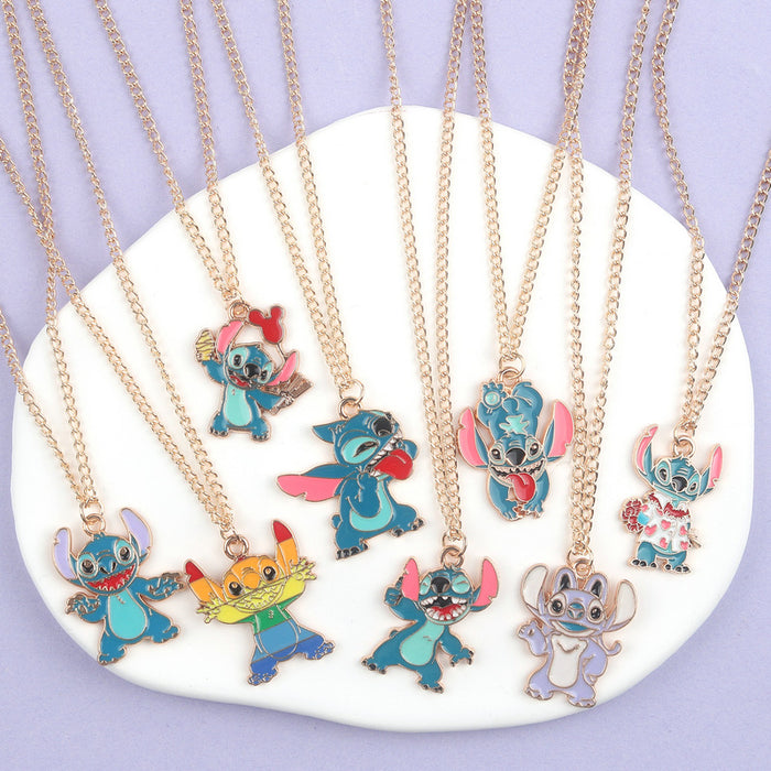 Wholesale Cartoon Alloy Pendant Necklace JDC-NE-FuYu014