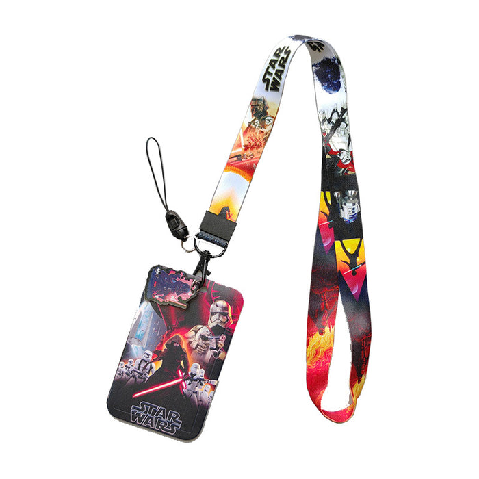 Wholesale Cartoon Anime Bus Card Holder Lanyard Keychain Work Badge