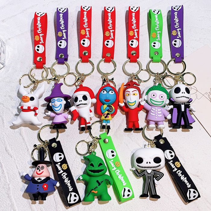 Wholesale Cartoon Silicone Doll Keychain JDC-KC-QiChao052