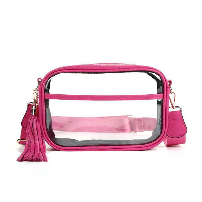 Wholesale TPU Leather Transparent Crossbody Bag Silver Urban Simple Shoulder Bag MOQ≥2