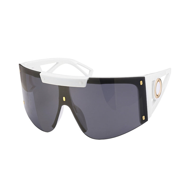 Wholesale  One-piece Large-frame sunglasses Women's sunglasses