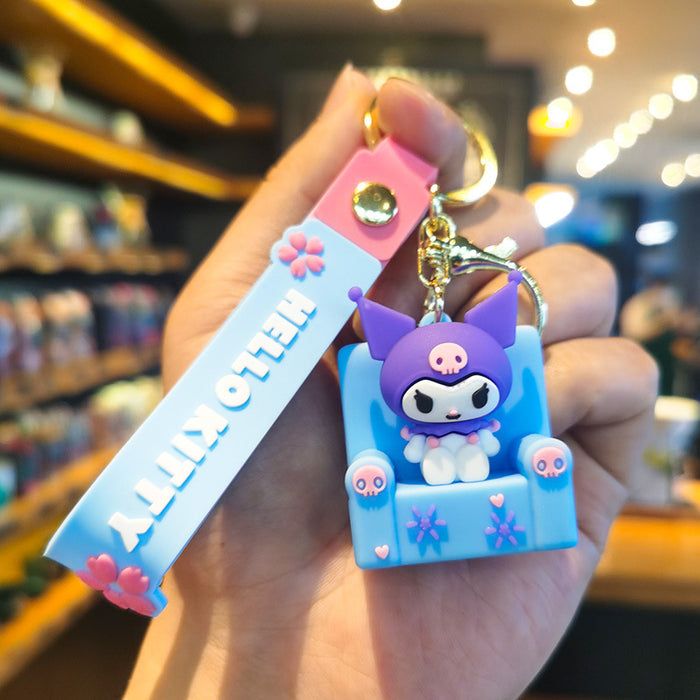 Wholesale Cartoon Doll Silicone Keychain JDC-KC-Tingm209