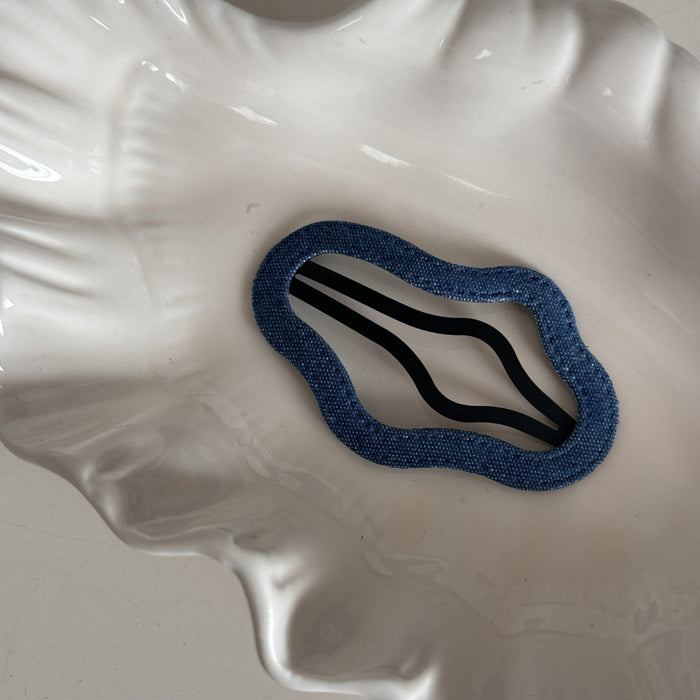 Wholesale Denim blue fabric bb clip cute dopamine baby hair clip broken hair side clip bangs hair accessories new