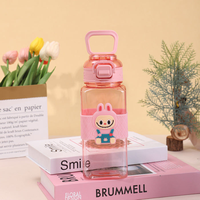 Wholesale Large Capacity Silicone Square Cup Cartoon Tumblers