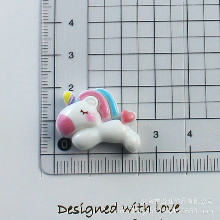 Wholesale Unicorn Rainbow Cream Glue Mobile Phone Case Resin Jewelry Accessories  Material Package Handmade Crystal Glue