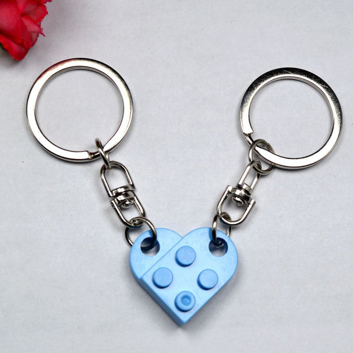 Wholesale Love Building Blocks Plastic Keychain JDC-KC-Maih001