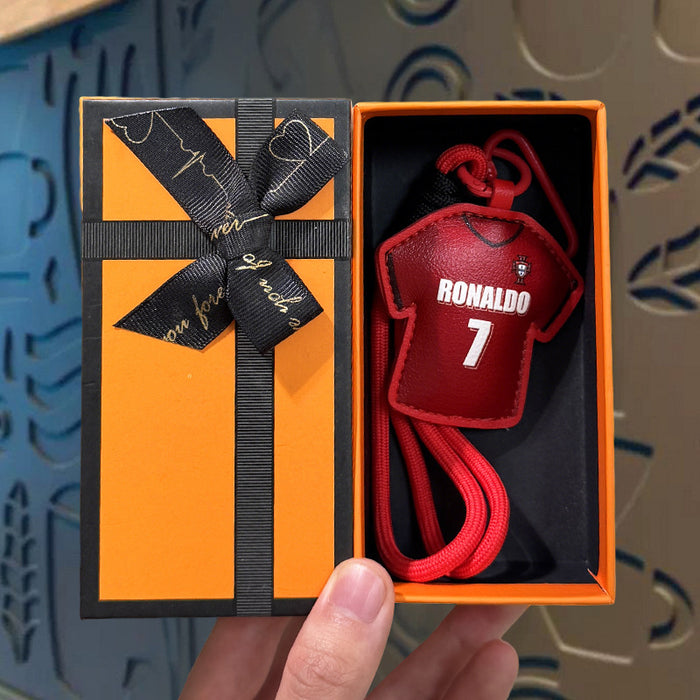 Wholesale Soccer Jersey Leather Keychain Bag Charm Gift for Fans