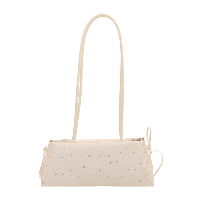Wholesale Chic Street Fashion Canvas Shoulder Bag White Large Capacity Boutique